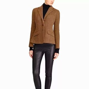 Ralph Lauren Vintage Tweed Herringbone Wool Blazer- W(4)